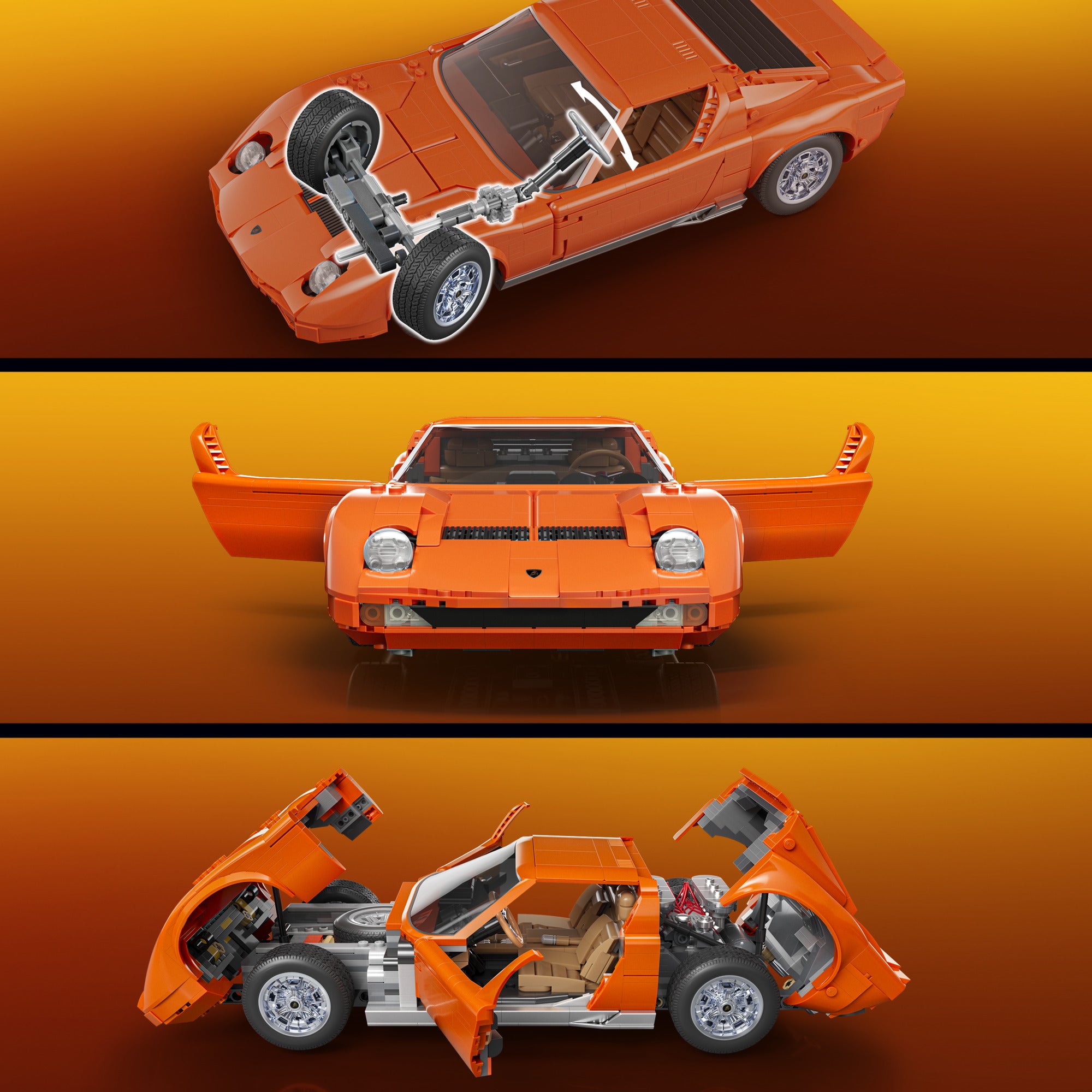 Mattel Brick Shop Hot Wheels Lamborghini Miura P400 SV