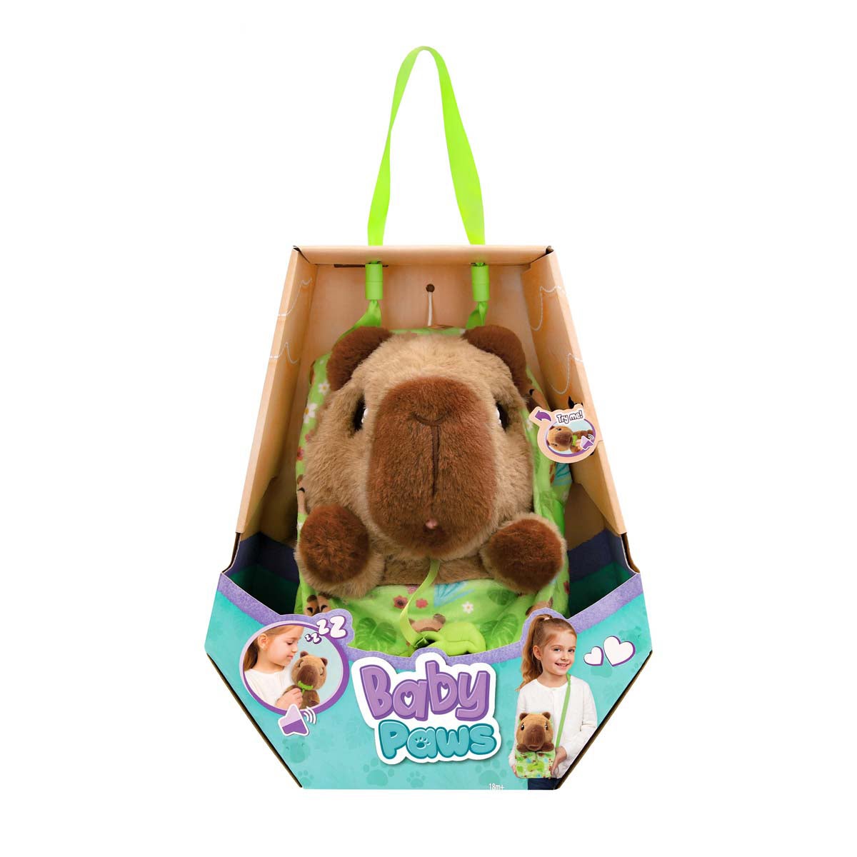 Baby Paws Capibara - Interaktiv gosedjur