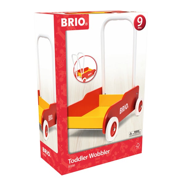 BRIO Lära-Gå-Vagn – Gåvagn med justerbart handtag och broms från 1 år