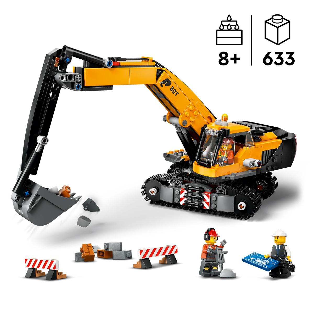 LEGO City 60420, Gul grävmaskin