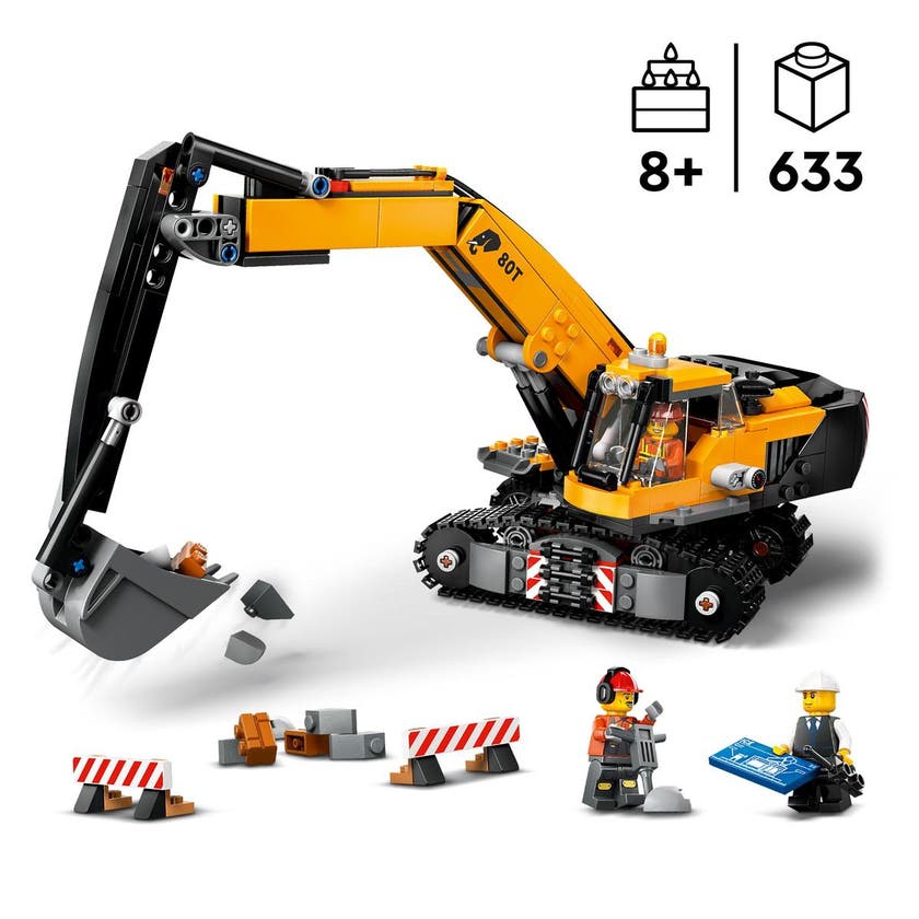 LEGO City 60420, Gul grävmaskin