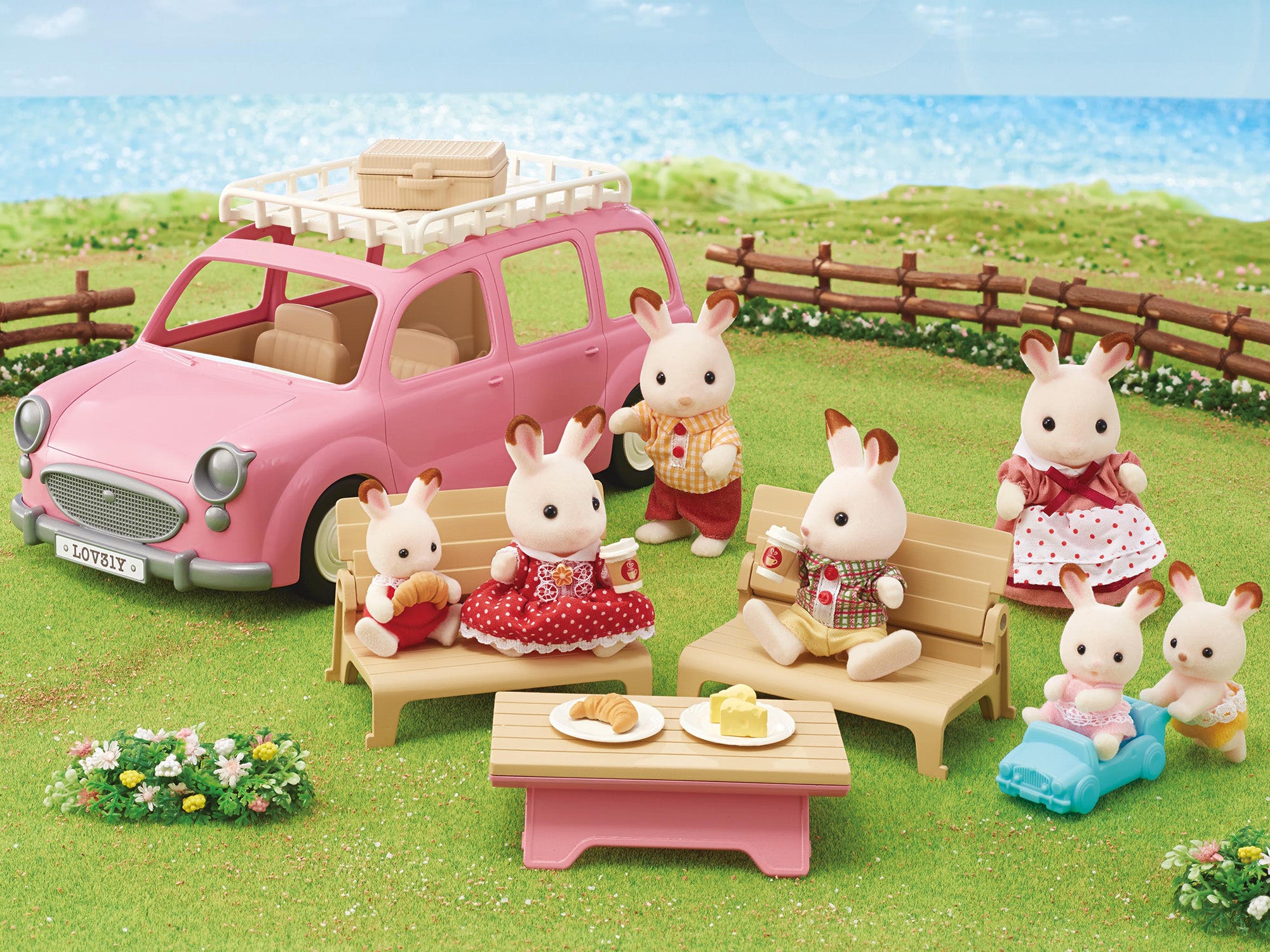 Sylvanian Families - Familjebil - rosa