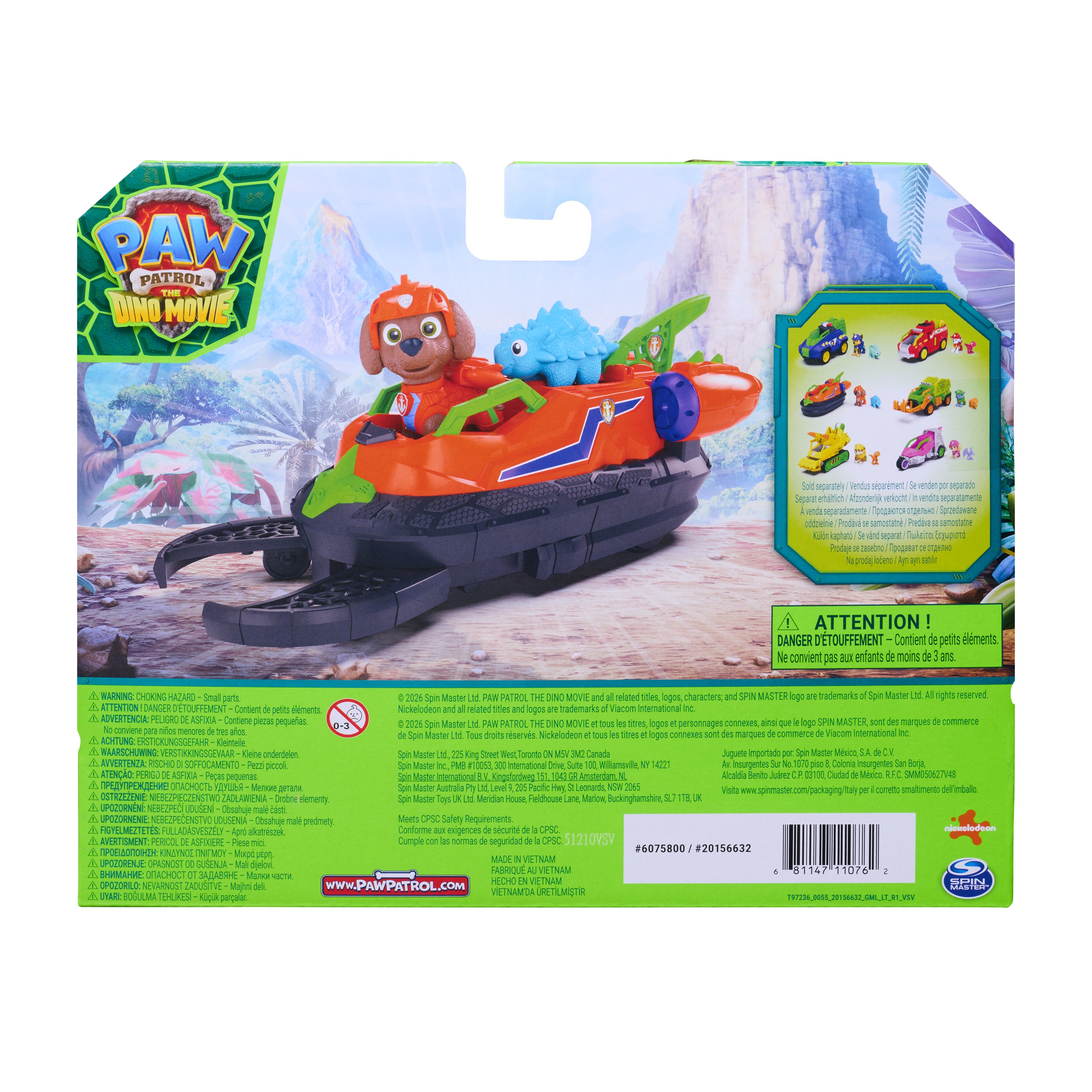 PAW Patrol Dino Fordon Zuma