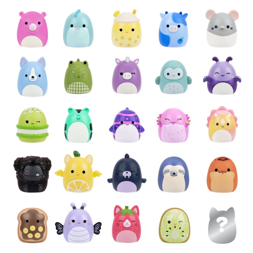Squish-a-longs gummibollar 2,5 cm 25-pack