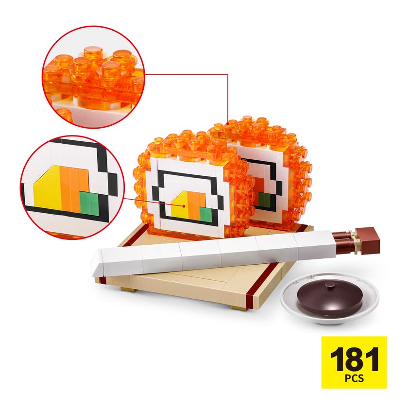 ZURU MAX Build More Premium Sushi Bar Collection (California Roll)