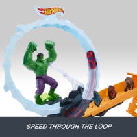 Hot Wheels Superstar Speeders Spider-Man & Hulken banset