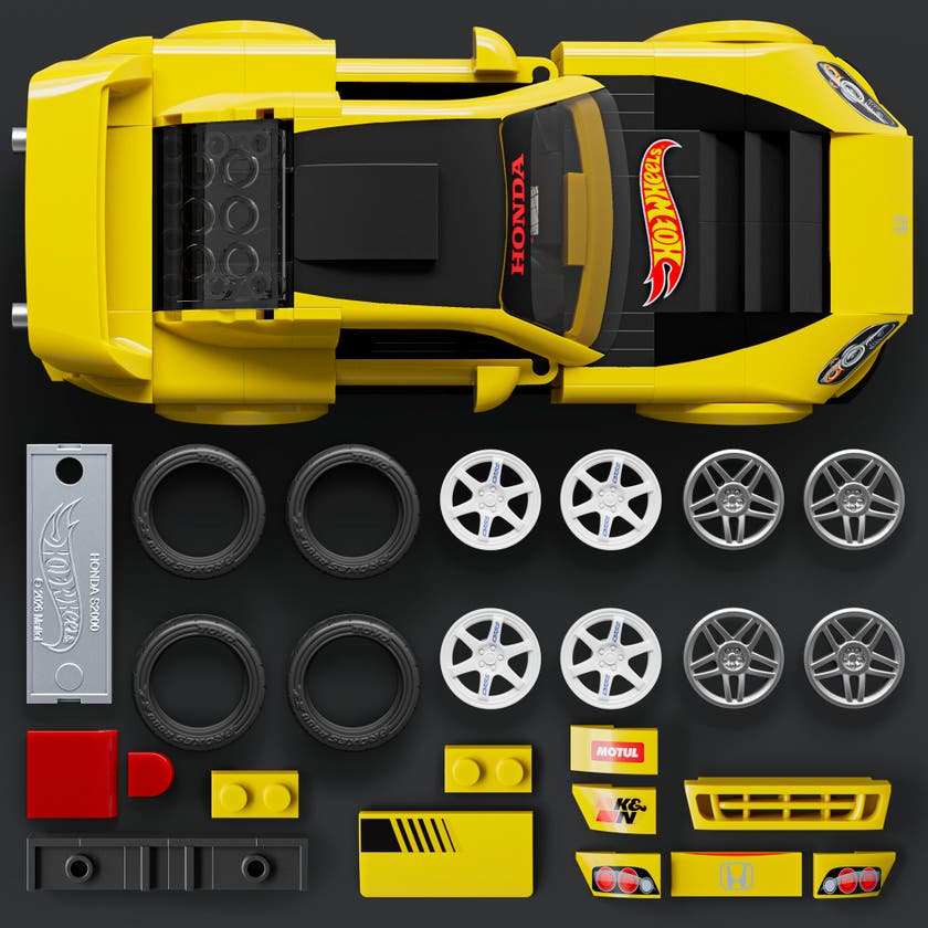 Mattel Brick Shop Speed Series Honda S2000 1:32