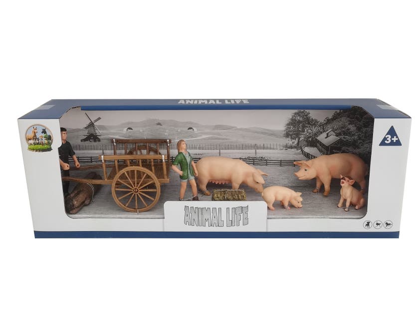 Animal Life, Grisar 4 st med tillbehör