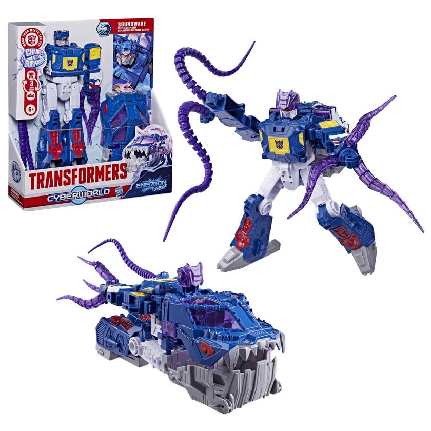 Transformers CYBERWORLD Soundwave Deep Sea Explorer 22,5 cm