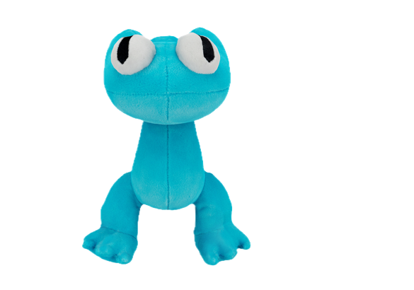 Rainbow Friends, Collectible Plush, Cyan, S2