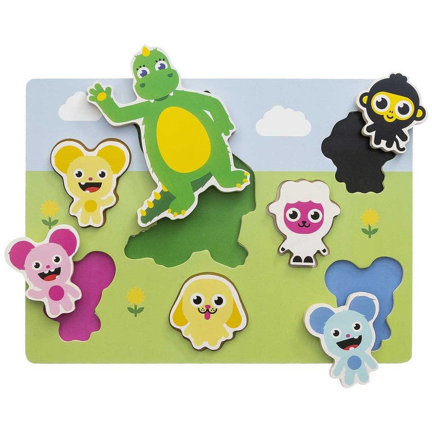 Teddykompaniet, Bolibompa- Formpussel, 7-bitar, 1-3 år
