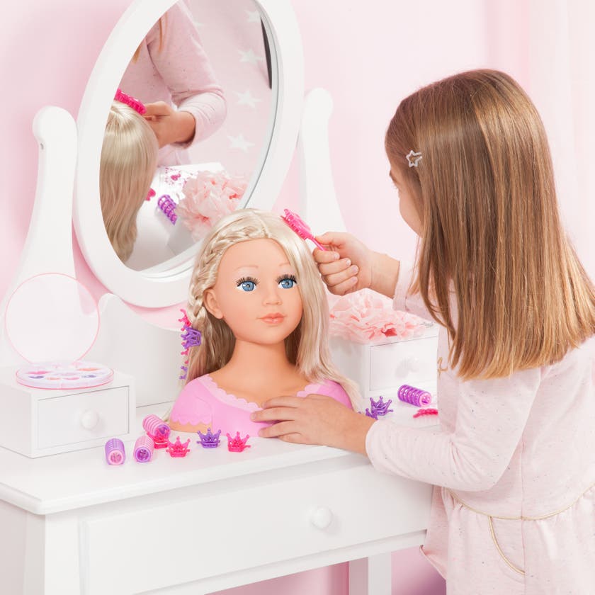 Sminkhuvud för styling och sminkning från 6 år – Charmed by Heart