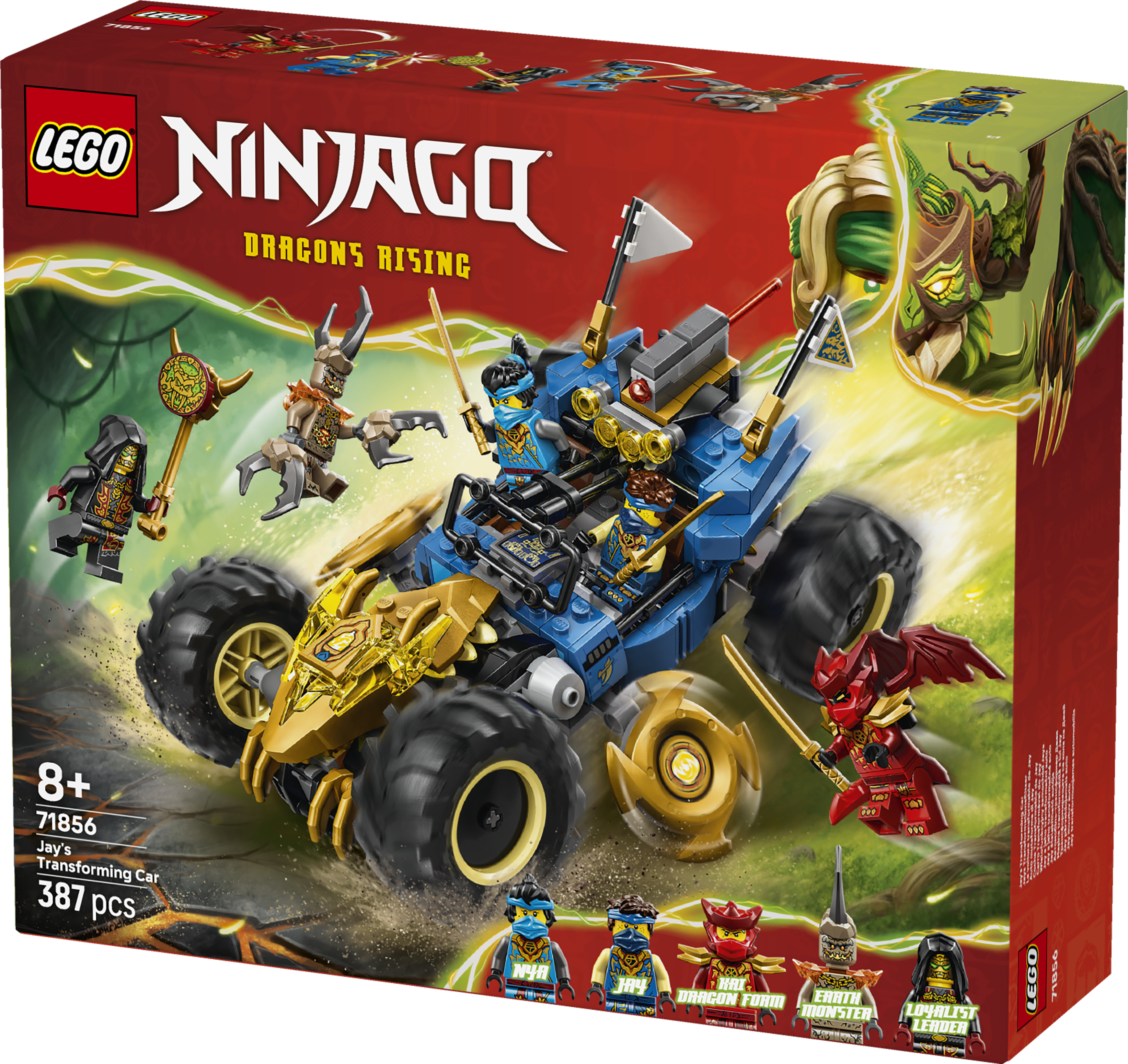 LEGO® NINJAGO® Jays förvandlingsbil Racingleksak 71856