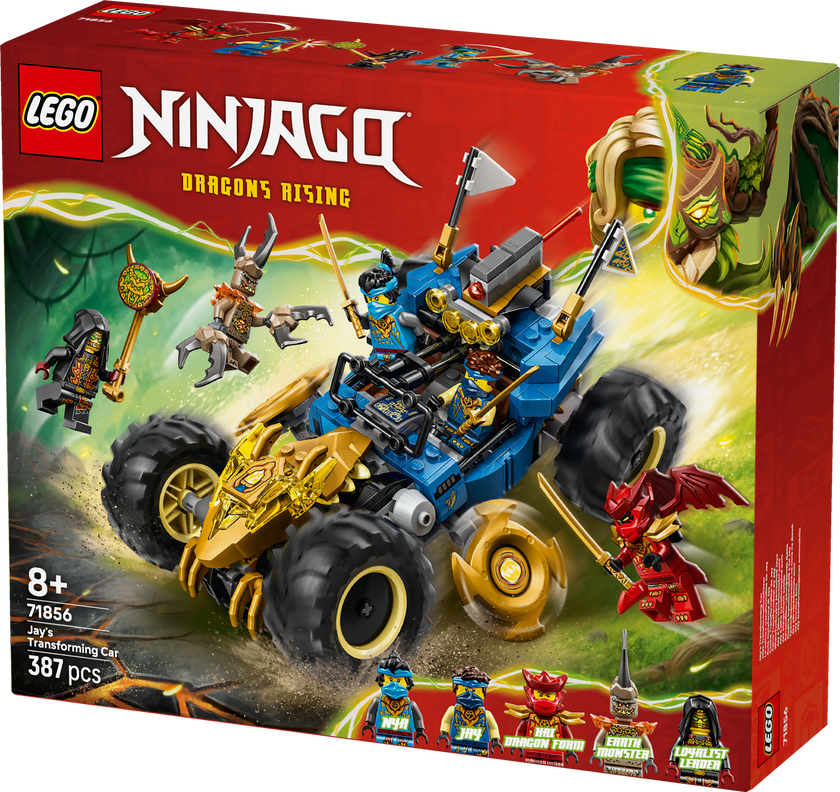 LEGO® NINJAGO® Jays förvandlingsbil Racingleksak 71856