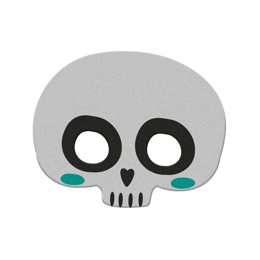 Halloween, Half Mask Skeleton Felt