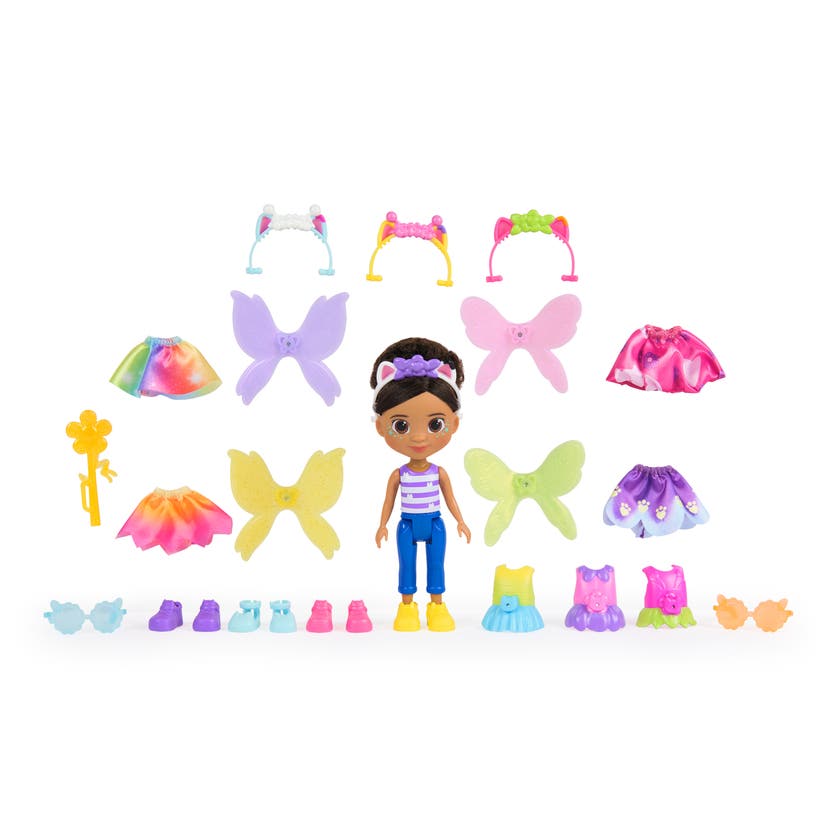 Gabby's Dollhouse Fairy Magic Fashion Set docka