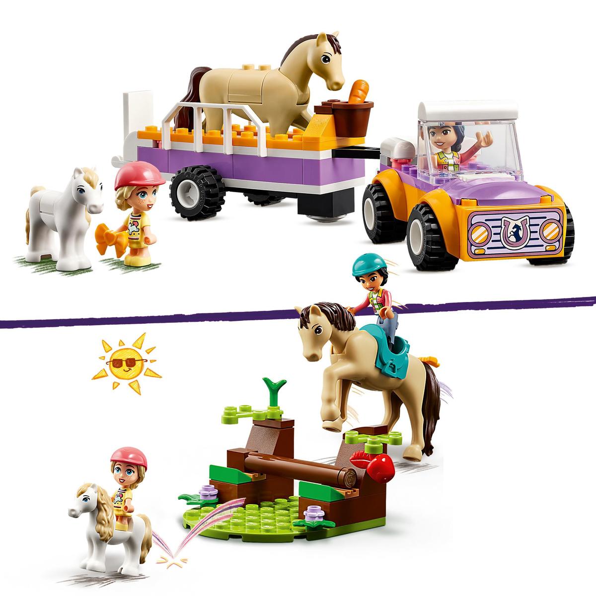 LEGO Friends 42634, Häst- och ponnysläp