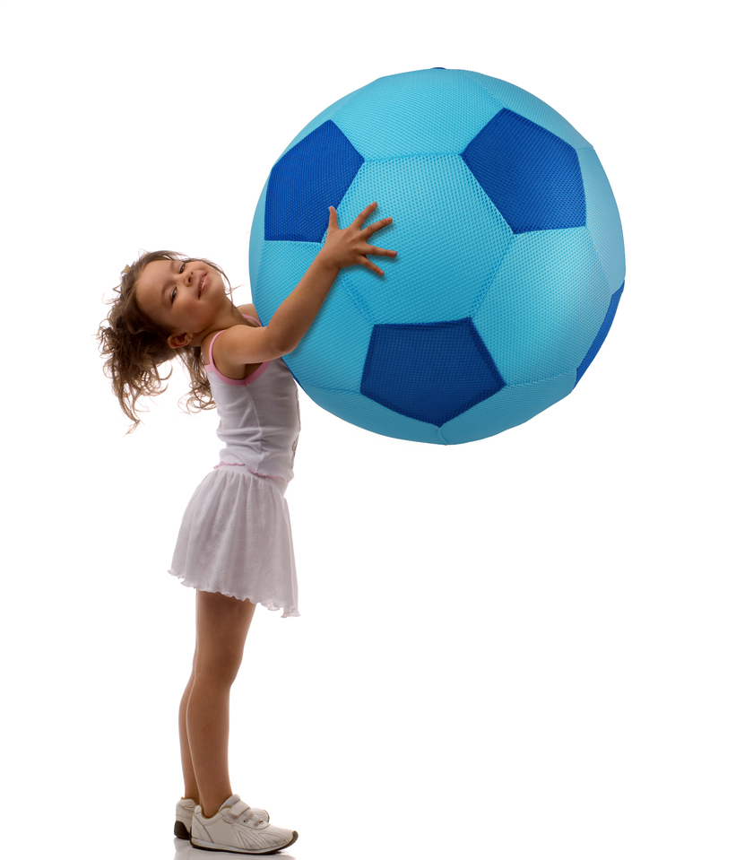 Jätte Fotboll Marin/Ljusblå 50 cm