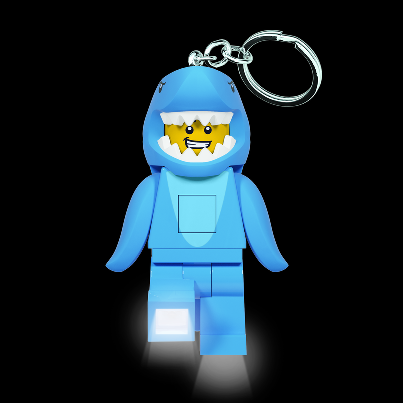 LEGO ICONIC, SHARK SUIT GUY Key chain w/LED light