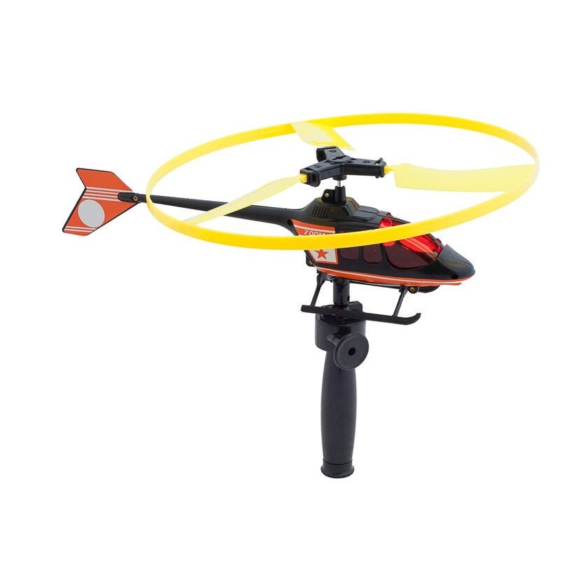 Flygande helikopter med dragsnöre