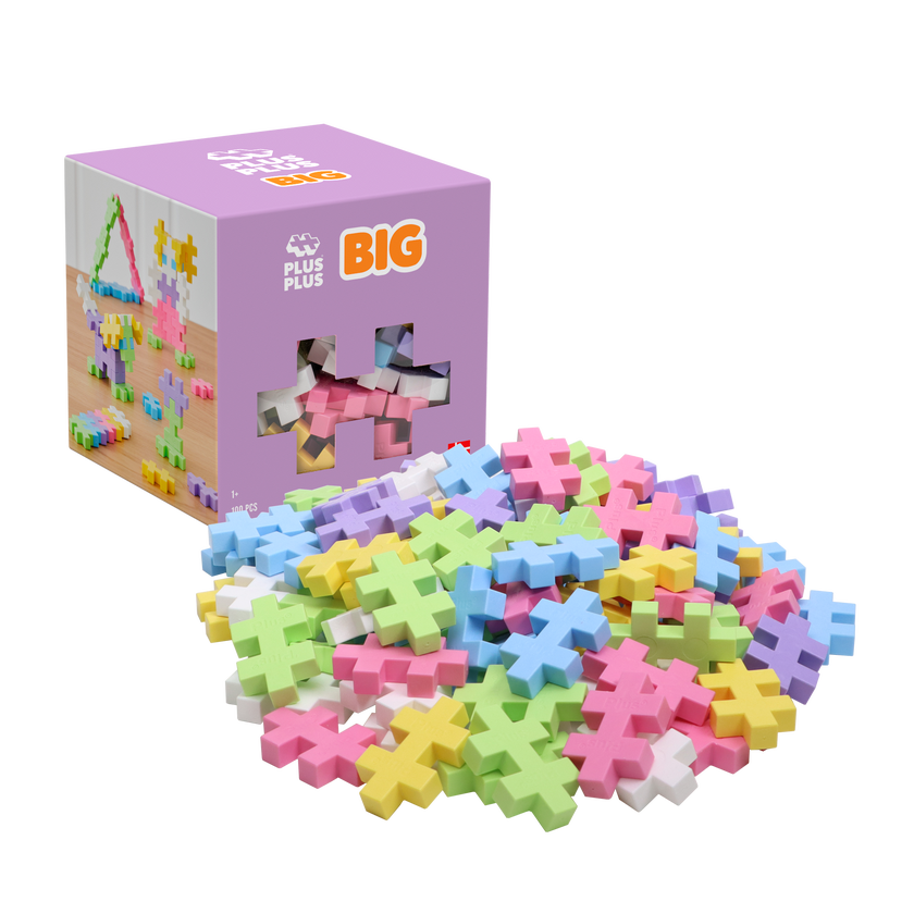 Plus-Plus BIG Pastel Mix / 100 pcs