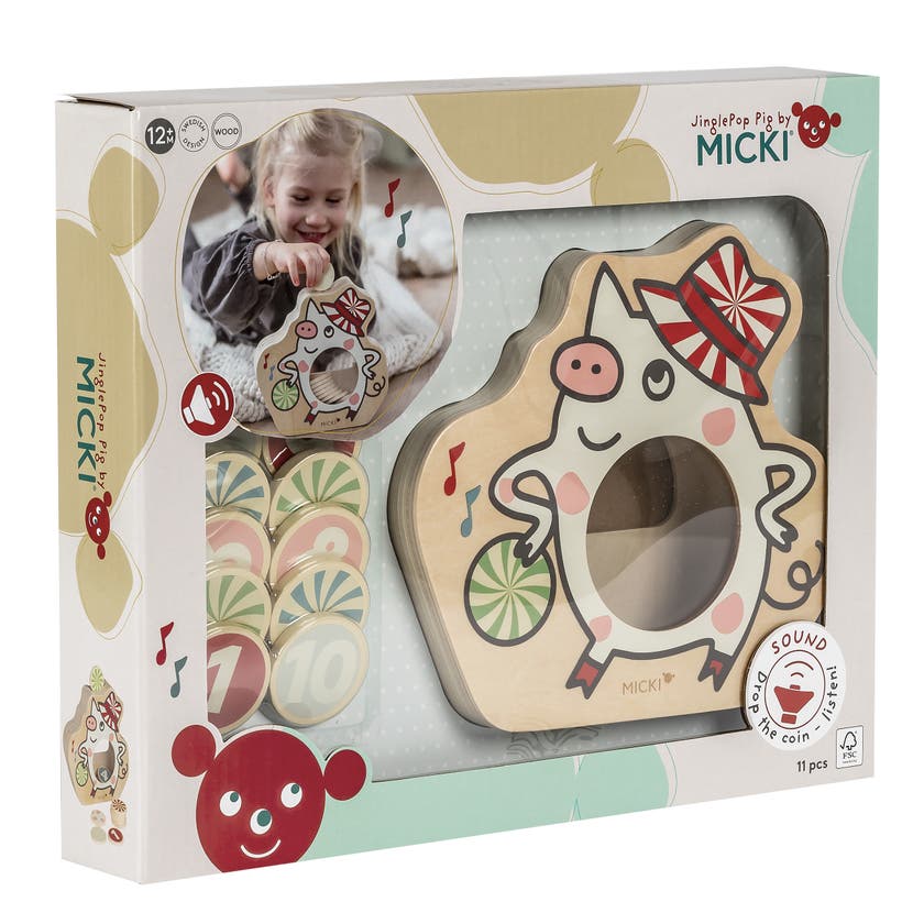Micki Jinglepop Pig aktivitetsleksak