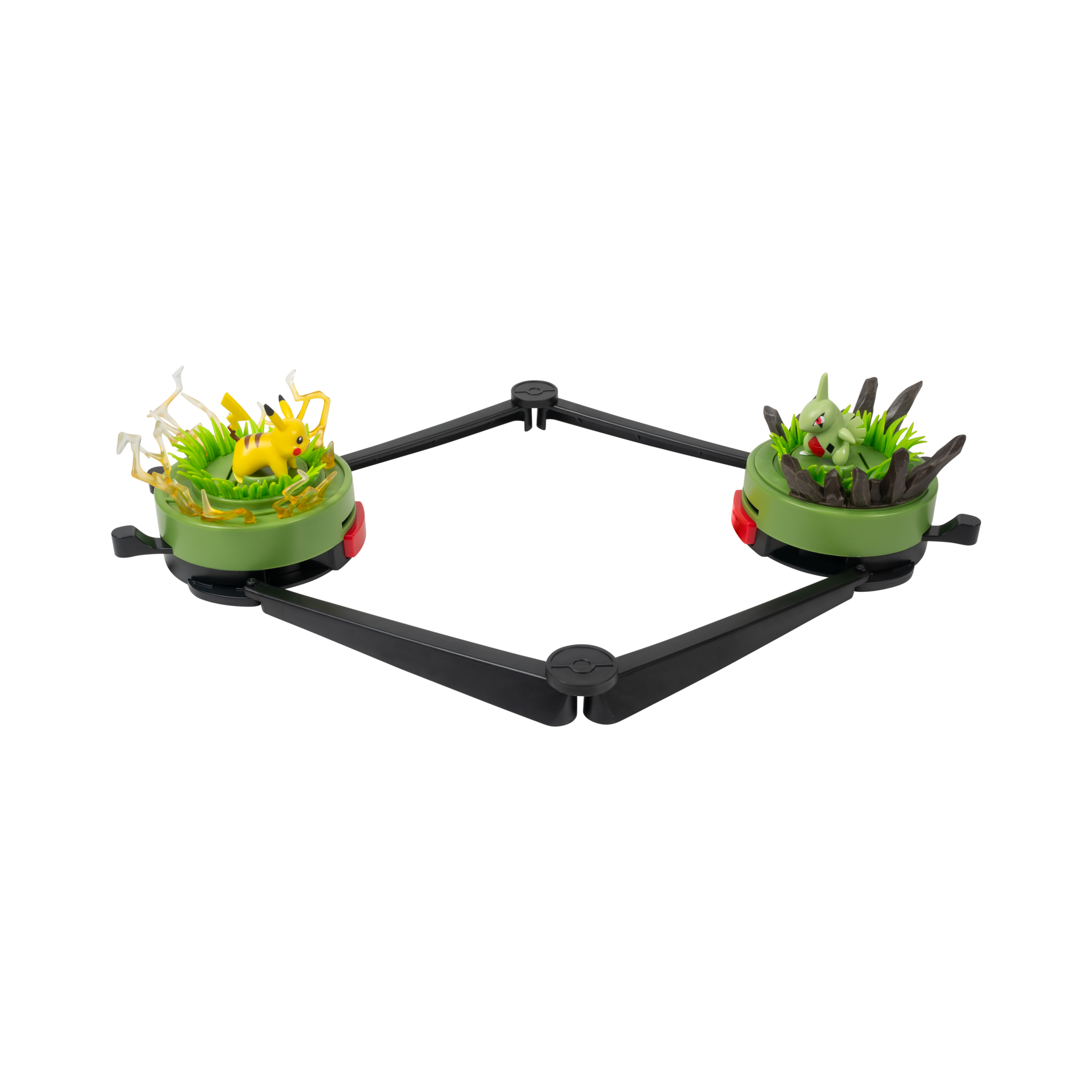 Pokemon Battle Disc Showdown Pikachu vs Larvitar