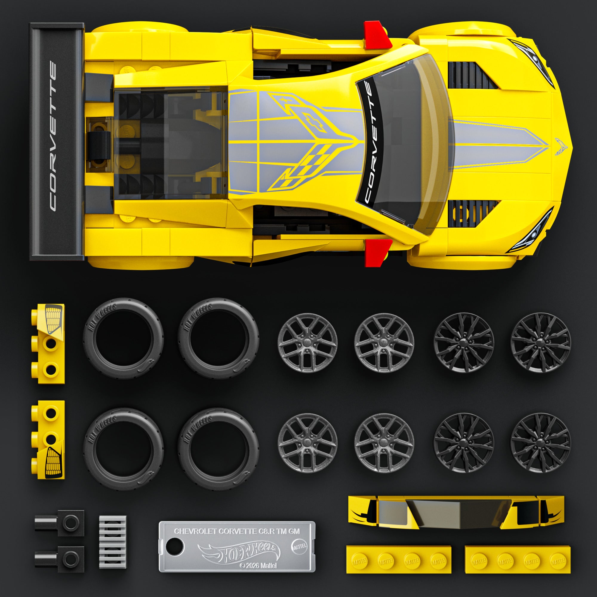 Hot Wheels Corvette C8.R byggsats