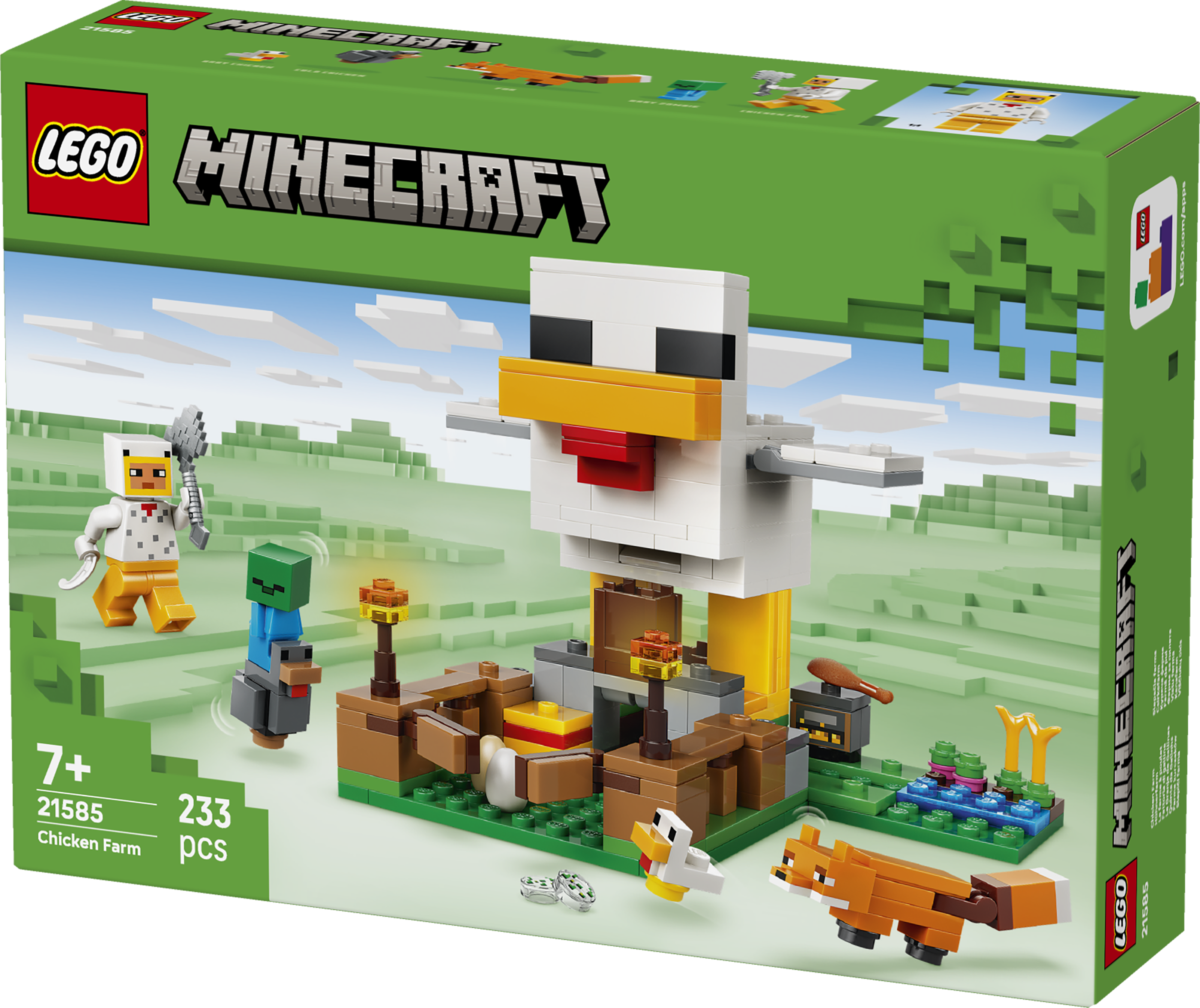 LEGO® Minecraft® Hönsgård - Byggleksak med speltema 21585