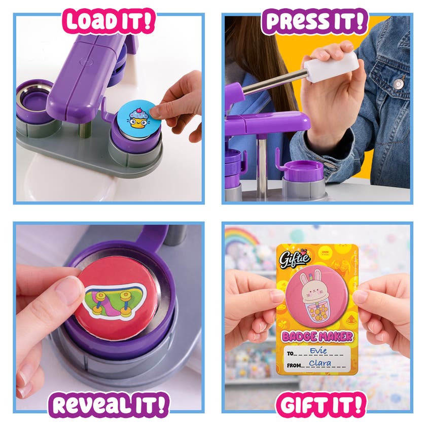 Giftie Badge Maker – gör egna pins att bära och ge bort