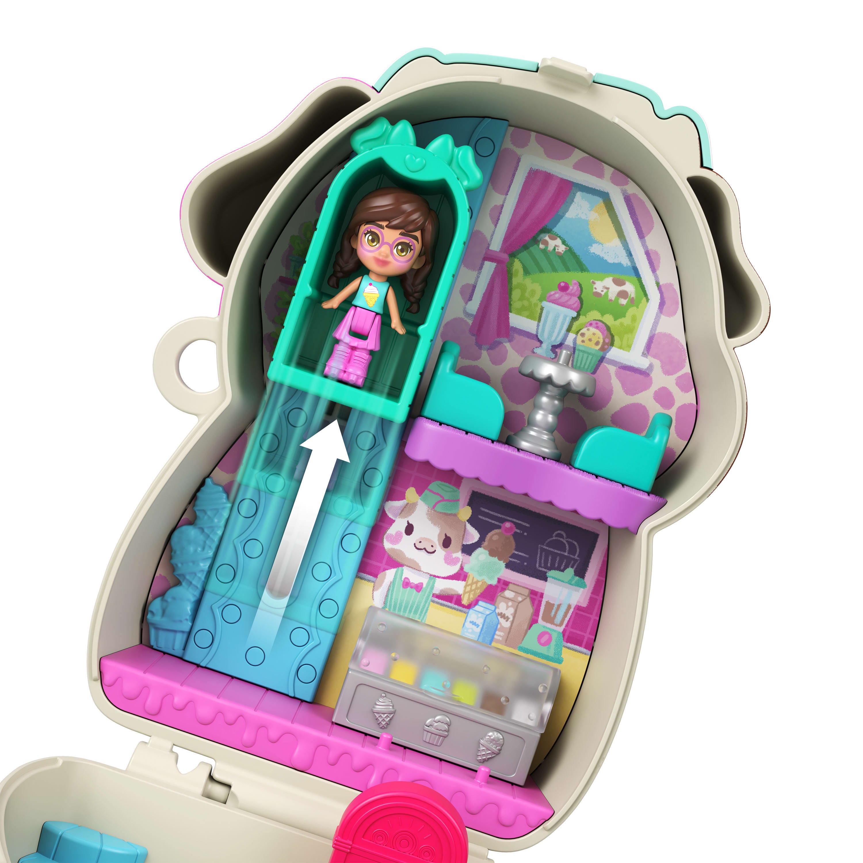 Polly Pocket Cowbell Diner Compact