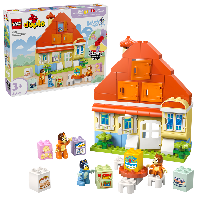 LEGO® DUPLO® Blueys hus med memoryspel Interaktiv leksak 10459