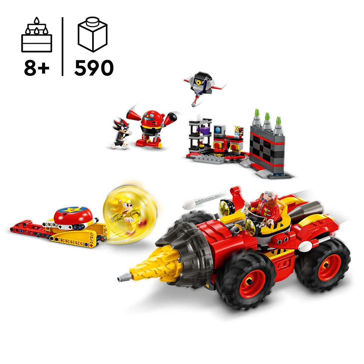 LEGO Sonic the Hedgehog 76999, Super Sonic mot Egg Drillster