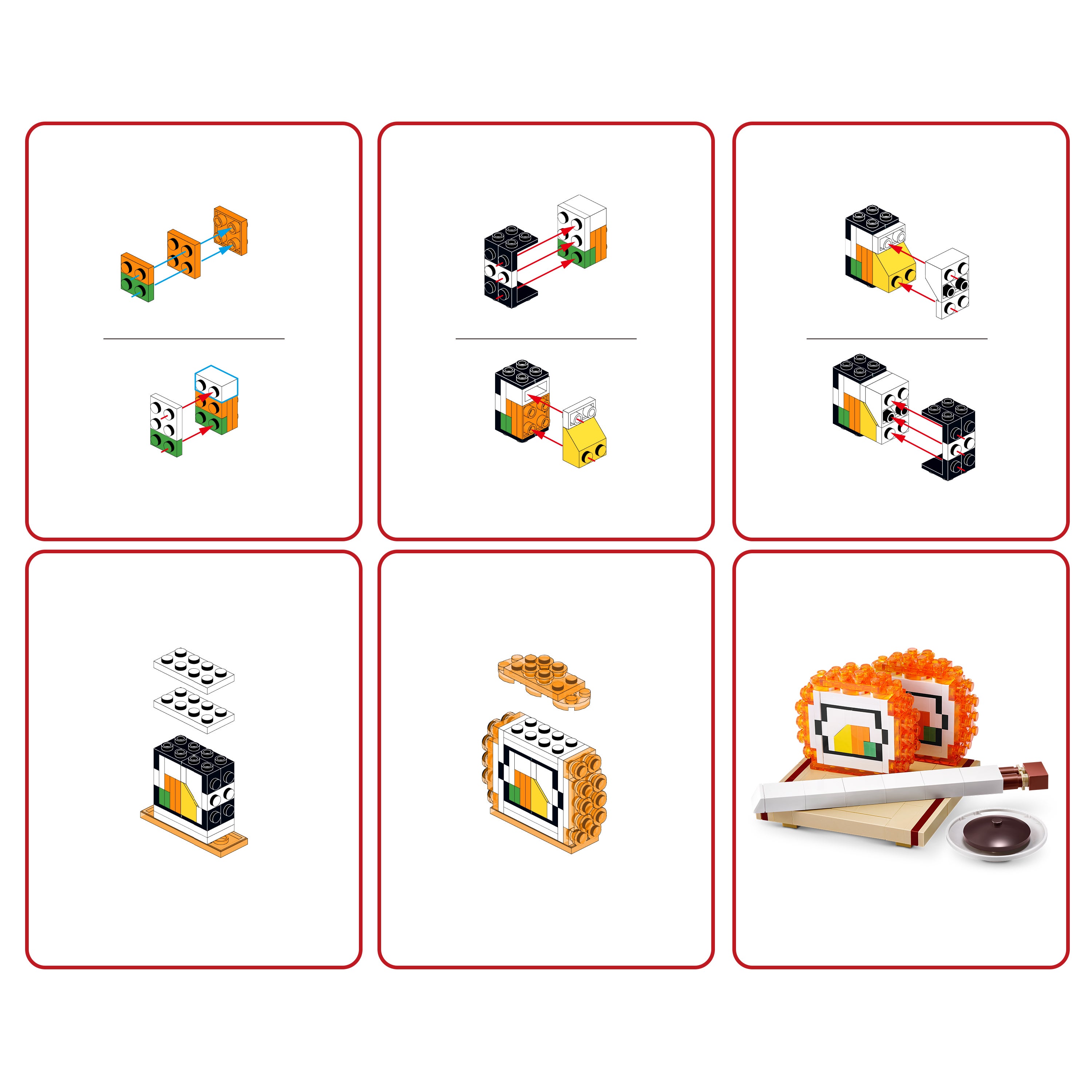 ZURU MAX Build More Premium Sushi Bar Collection (California Roll)