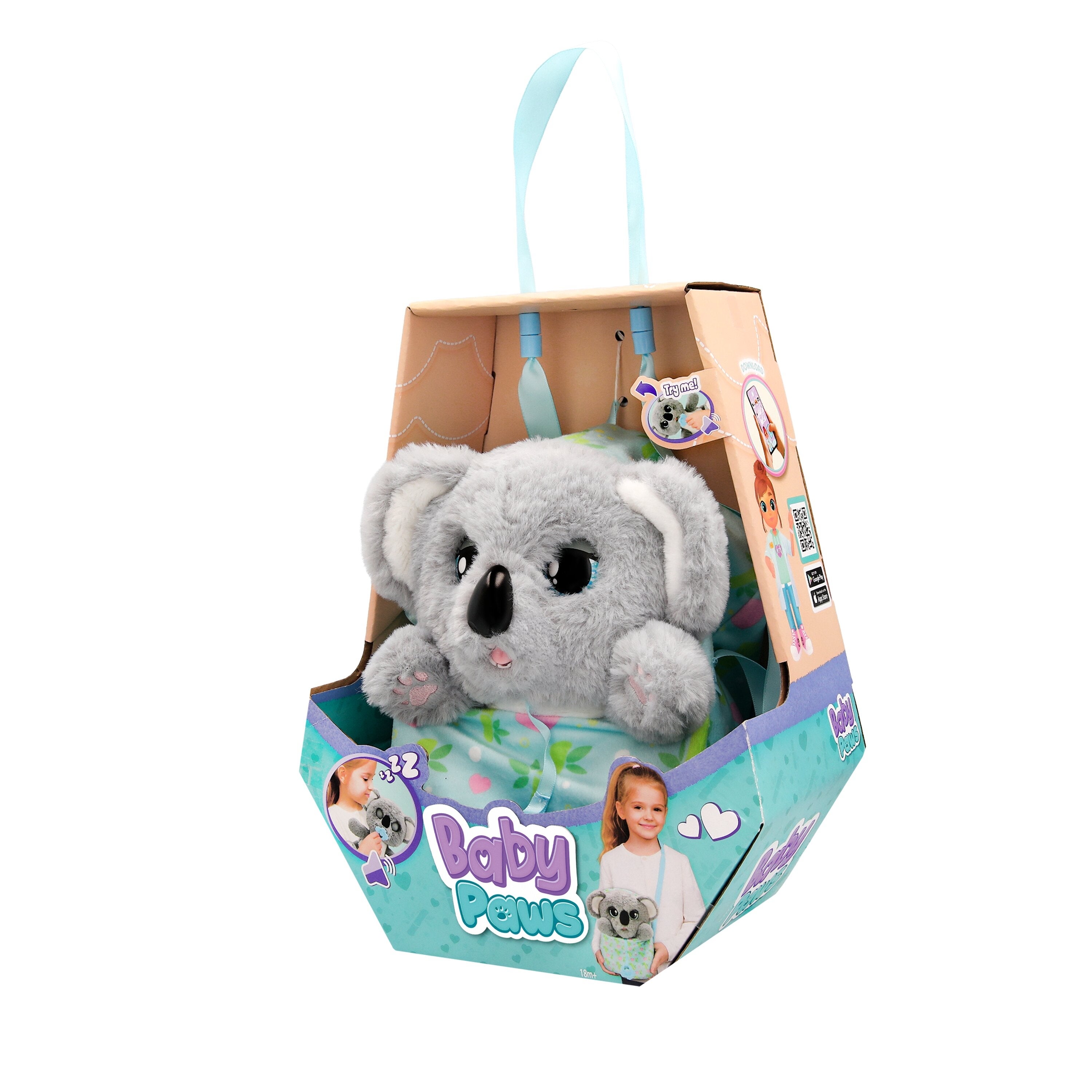Baby Paws W4 Koala Interaktiv Gosedjur 24 cm