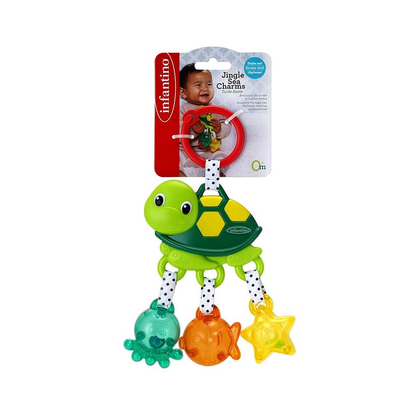Infantino, Jingle Sea Charms Turtle (Green)