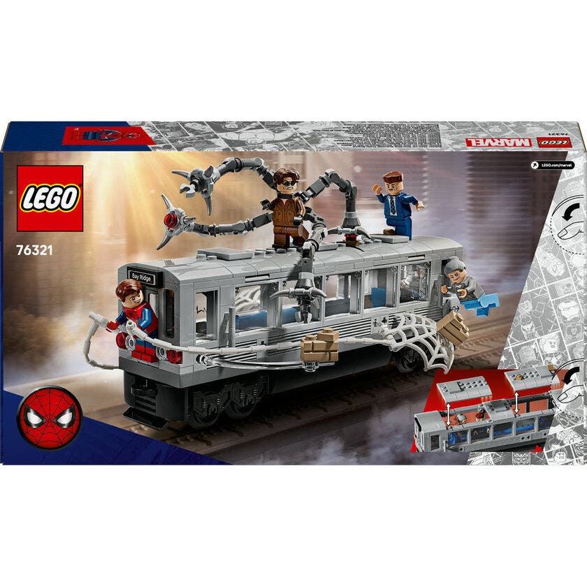 LEGO Super Heroes 76321, Spider-Man mot Doc Ock: tunnelbanescenen