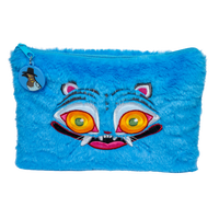 KPop Demon Hunters pennfodral med plysch – Derpy Tiger i mjuk, fluffig päls