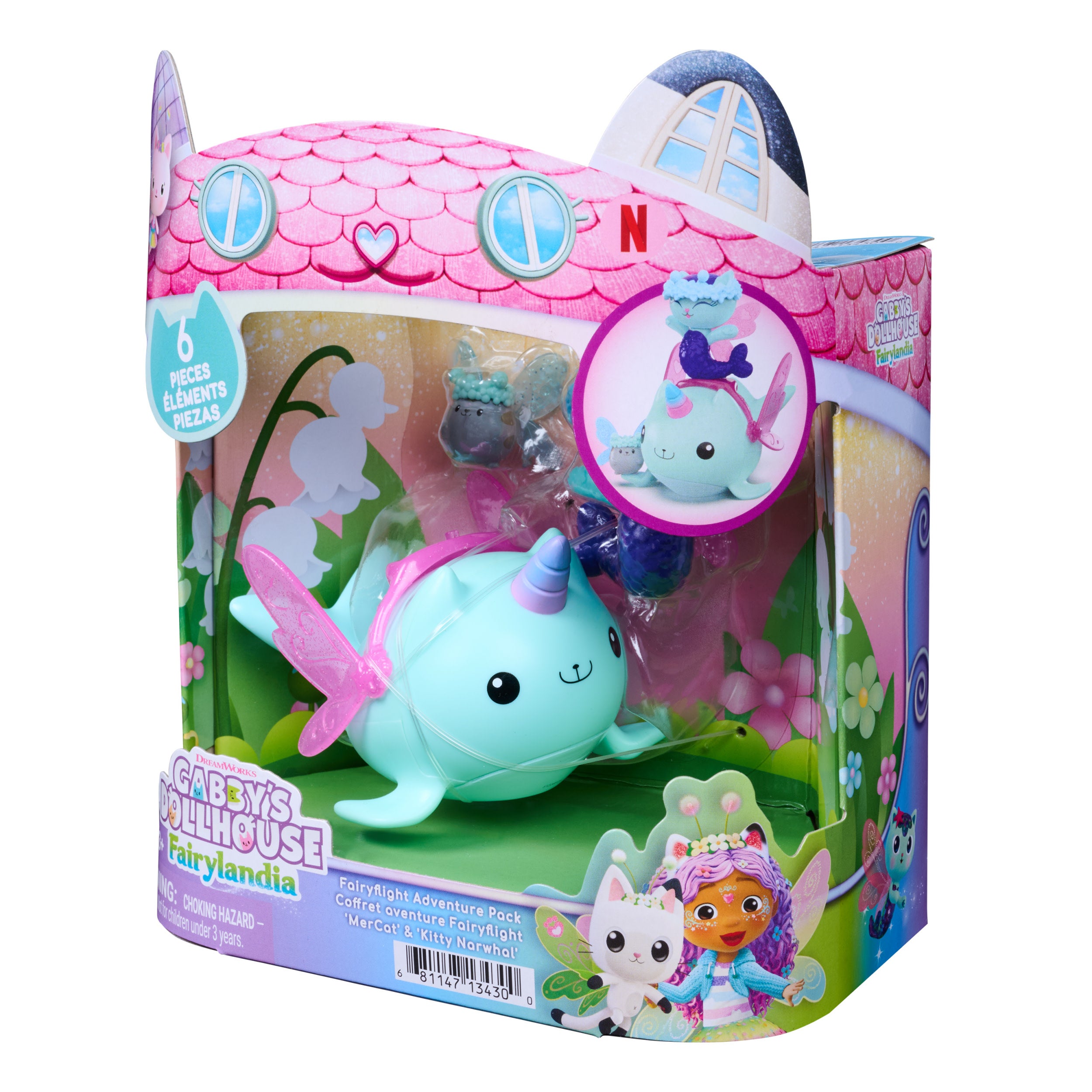 Gabby's Dollhouse MerCat & Kitty Narwhal Äventyrset