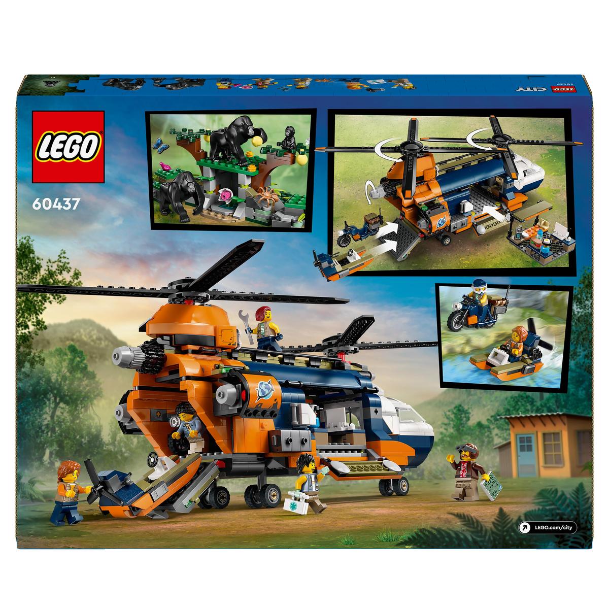LEGO City 60437, Djungelhelikopter och basläger