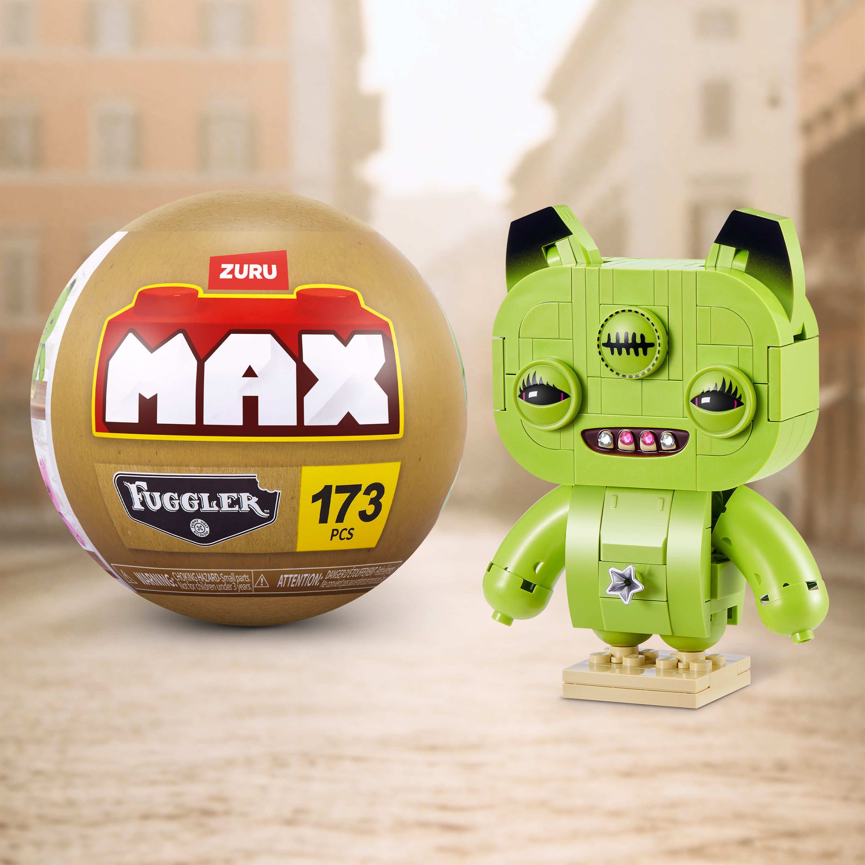 MAX Fuggler Baddies Annoyed Alien Neon Green