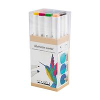 Illustrations Marker, Standardfärger, Spets 1+8 Mm, 12 St./