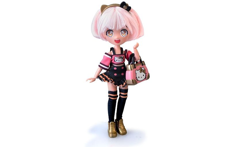 Hello Kitty Golden Diva Roller Docka