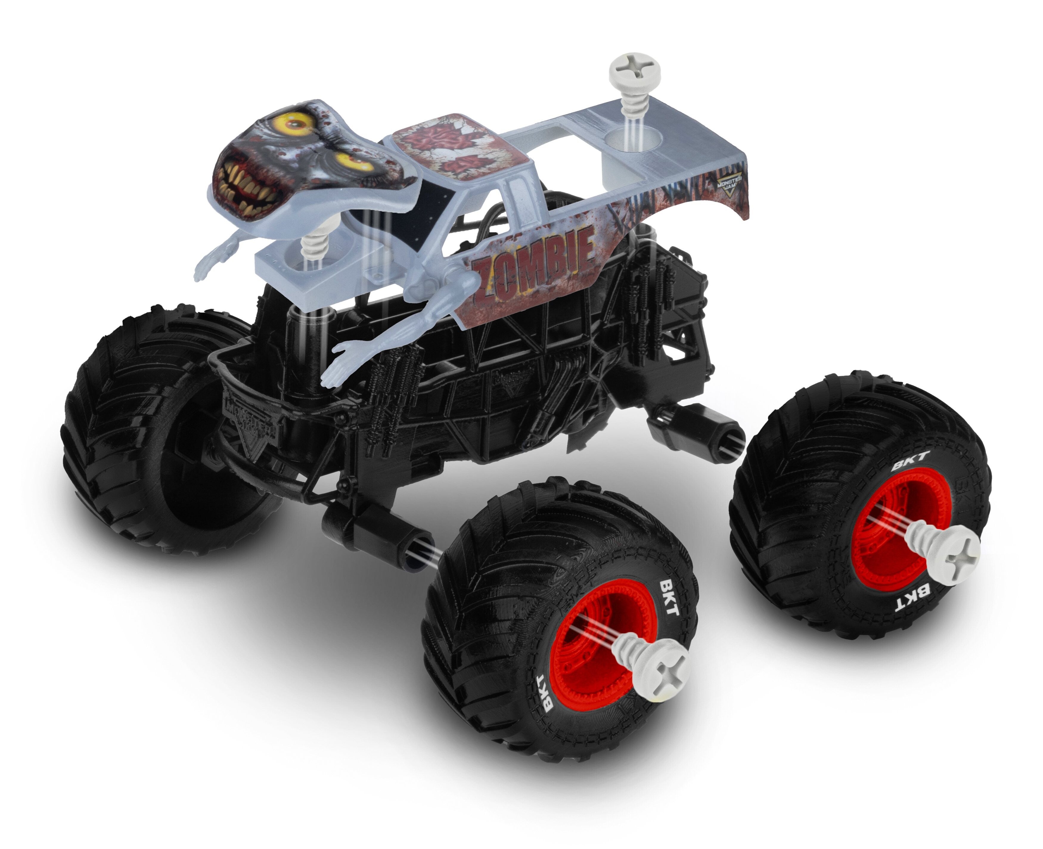 Monster Jam Mechanix 1:32 Build N Rebuild 2-pack