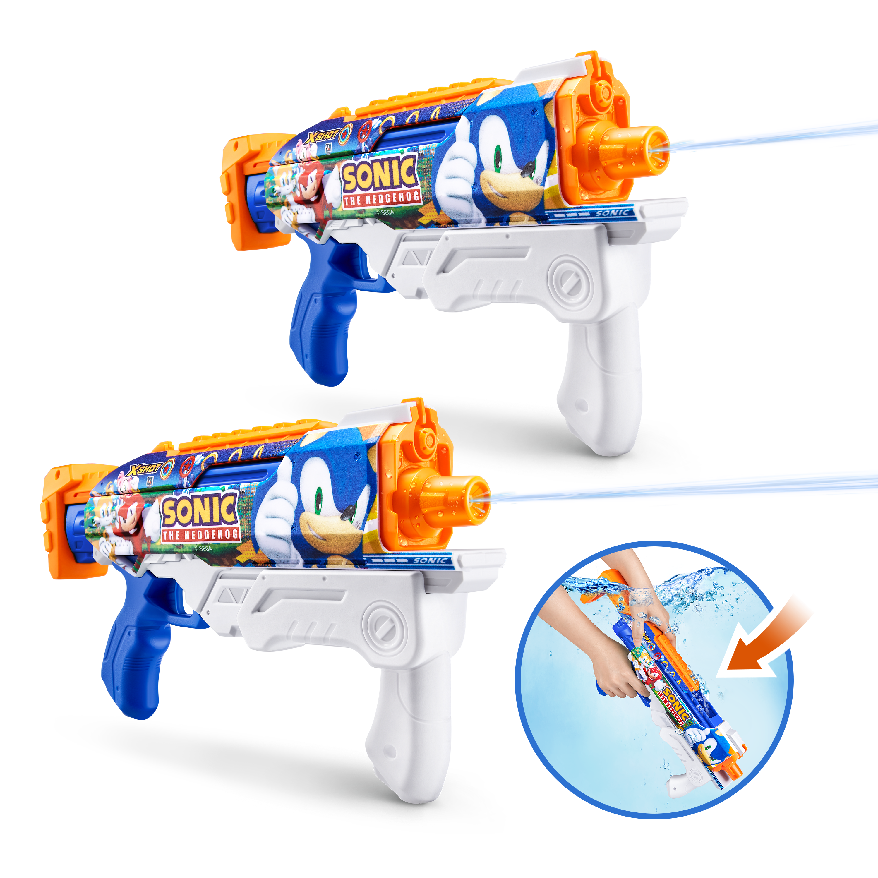 XSHOT Water FAST FILL SKINS Sonic 2-pack