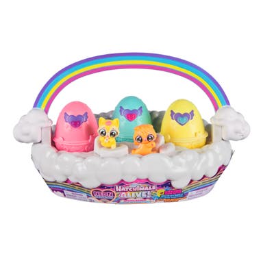 WEBBFYND Hatchimals Alive Neon Rainbow Basket