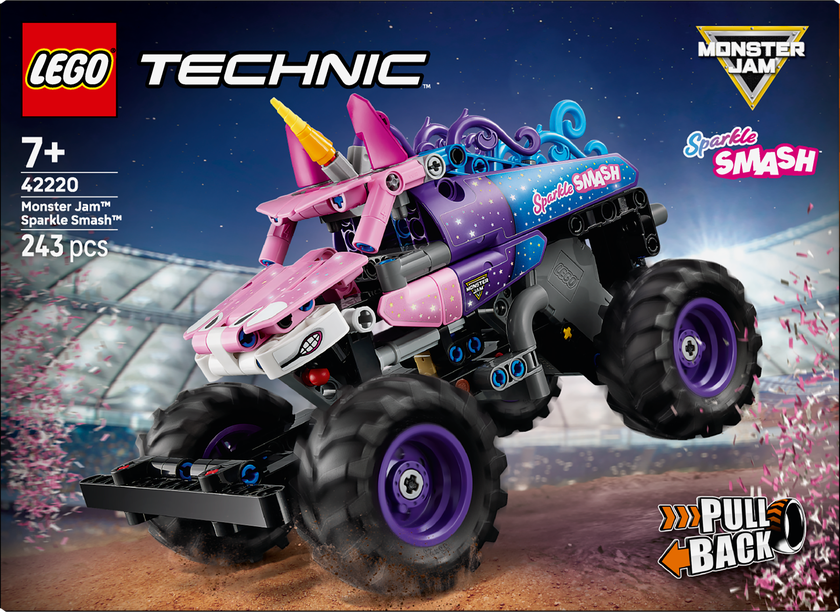 LEGO® Technic Monster Jam™ Sparkle Smash™ pullback 42220