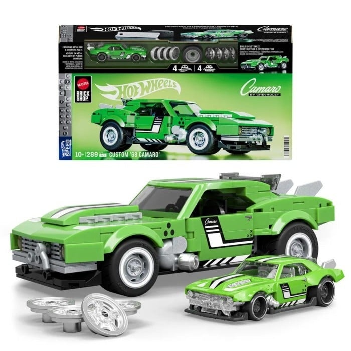 Hot Wheels Custom '68 Camaro Byggsats från Mattel Brick Shop