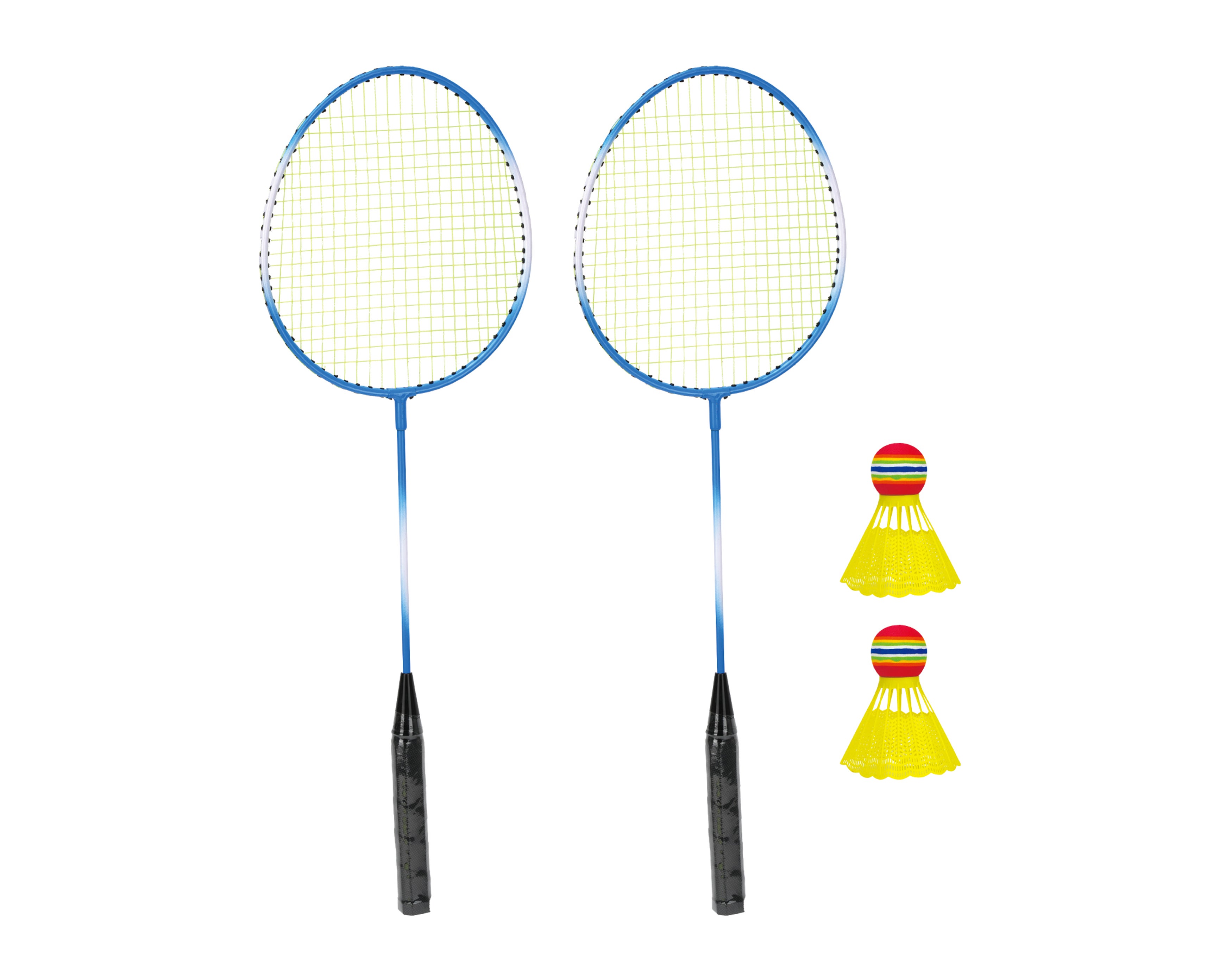 Skills, Badmintonracket 2-Pack med 2 Bollar Plasstfp med Häng