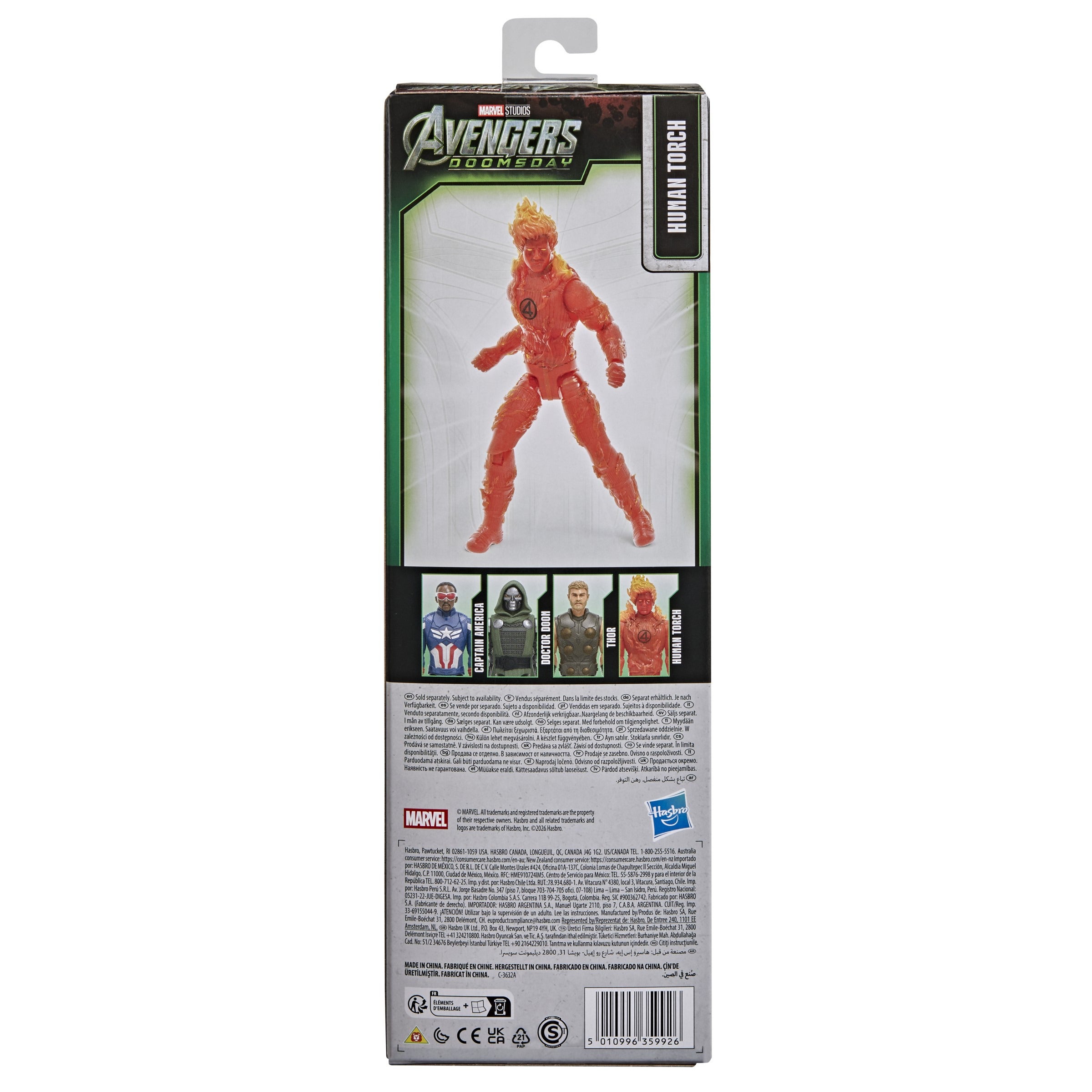 Marvel Avengers Doomsday Titan Series Human Torch